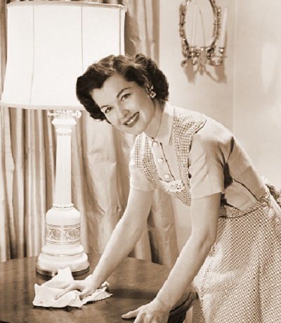 London housekeeper at work in a Kensington Property, Beck and Call